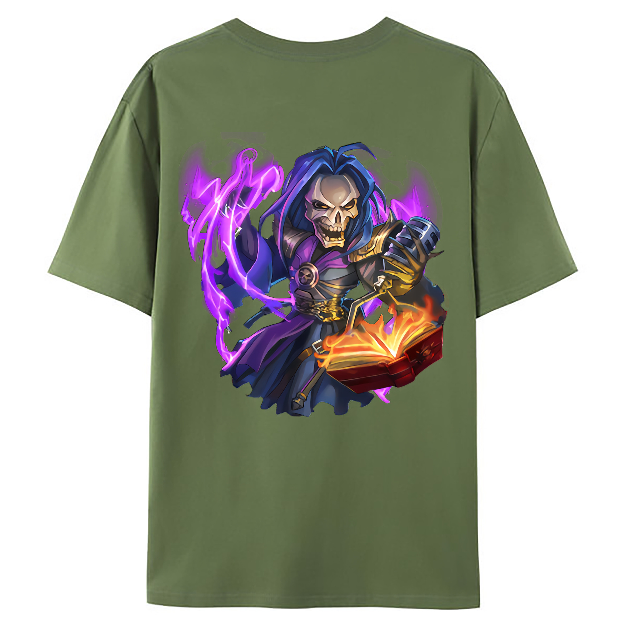 （画像用） リーグ・オブ・レジェンド League of Legends LOL 綿100％ メンズ半袖Tシャツ（バックプリント） 通気性
